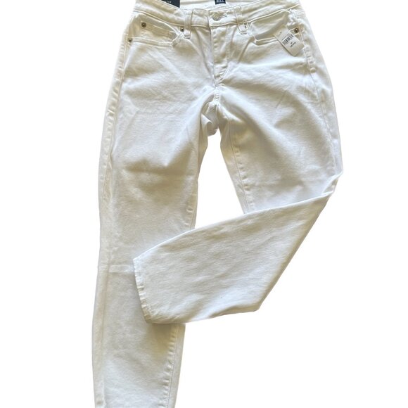 NWT GAP Curvy True Skinny Stretch Ankle Jeans in Optic White 27 Petite - Picture 4 of 11